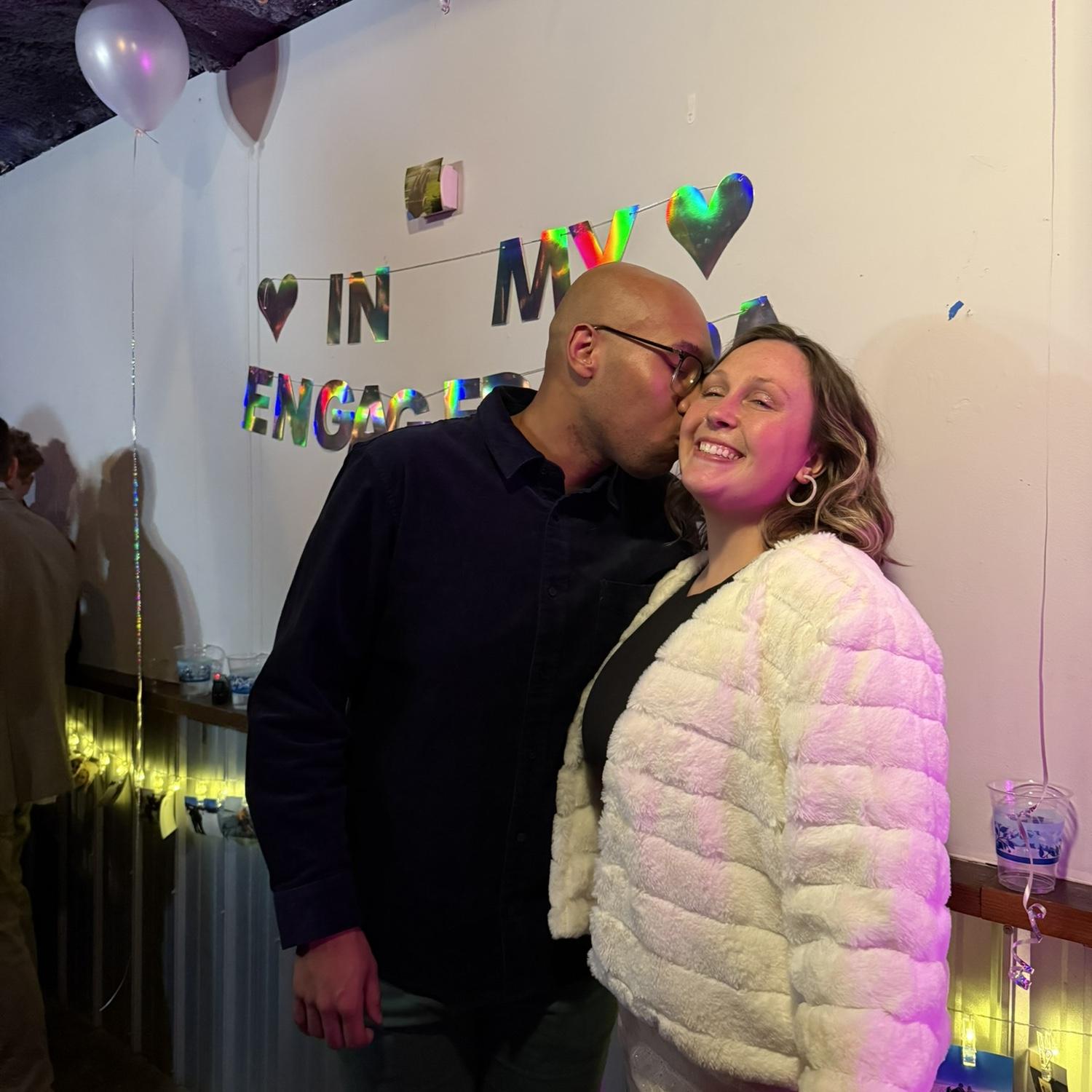 March 2025 - Our engagement party at Waverly Brewing in Baltimore!