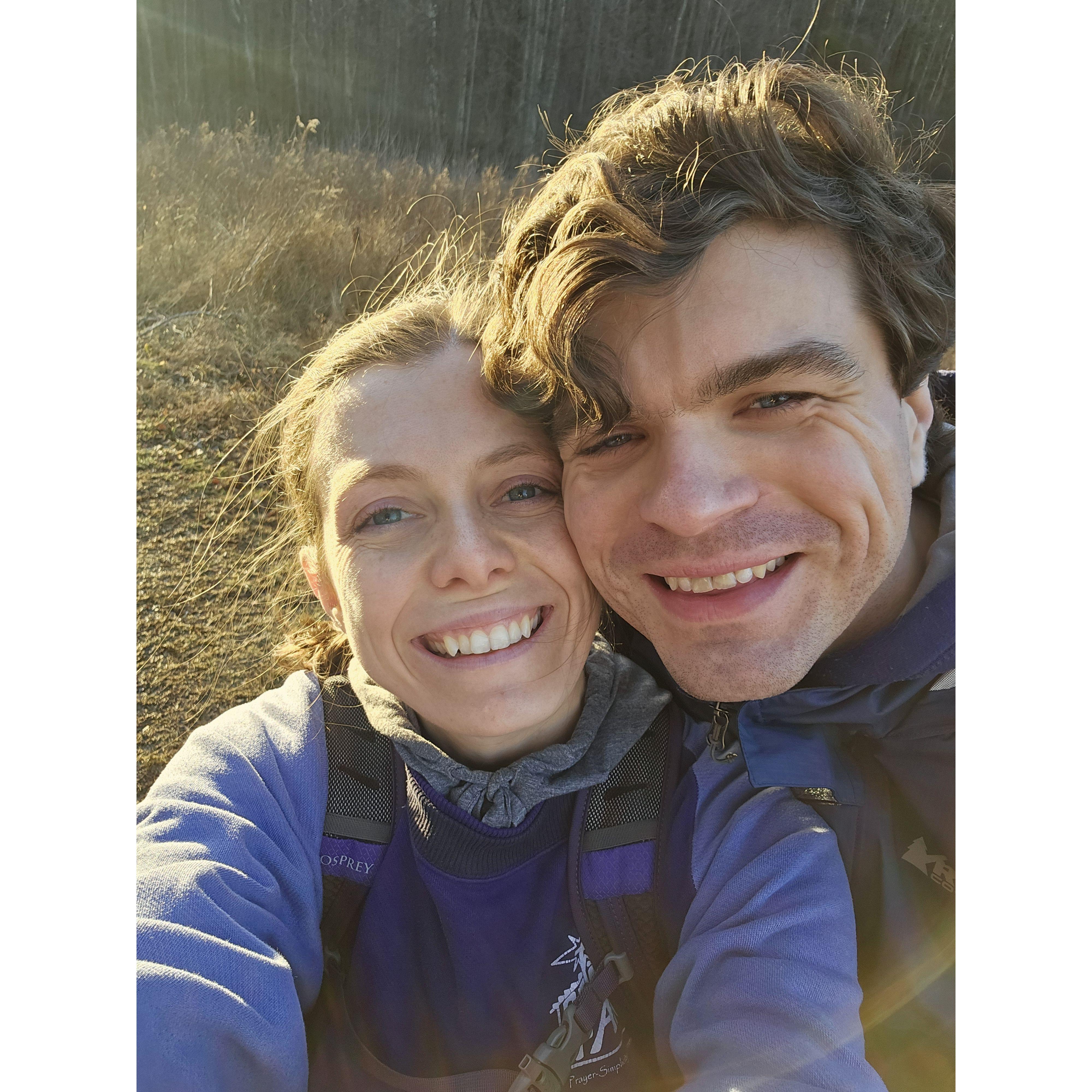 February 2025 - A windy winter hike on a Sunday afternoon
