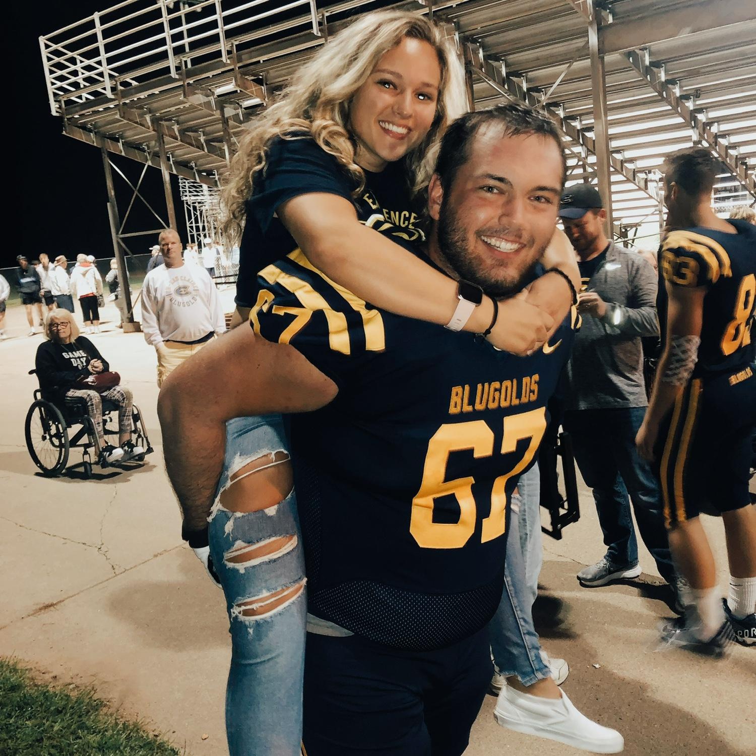 Senior year football season for Kyle