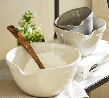 Rhodes Stoneware Mixing Bowls, Set of 3