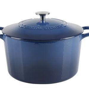 Martha Stewart Collection Gatwick Enamel Cast Iron 7 Quart Dutch Oven - Macy's