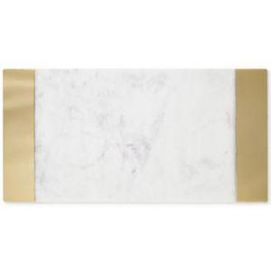Hotel Collection - Modern Marble Serving Board with Metal Inlays, Created for Macy's