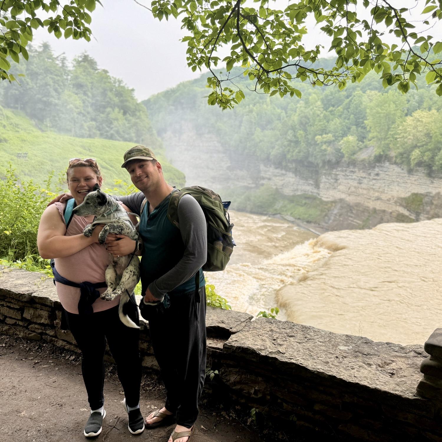 Right after he proposed at Letchworth State Park