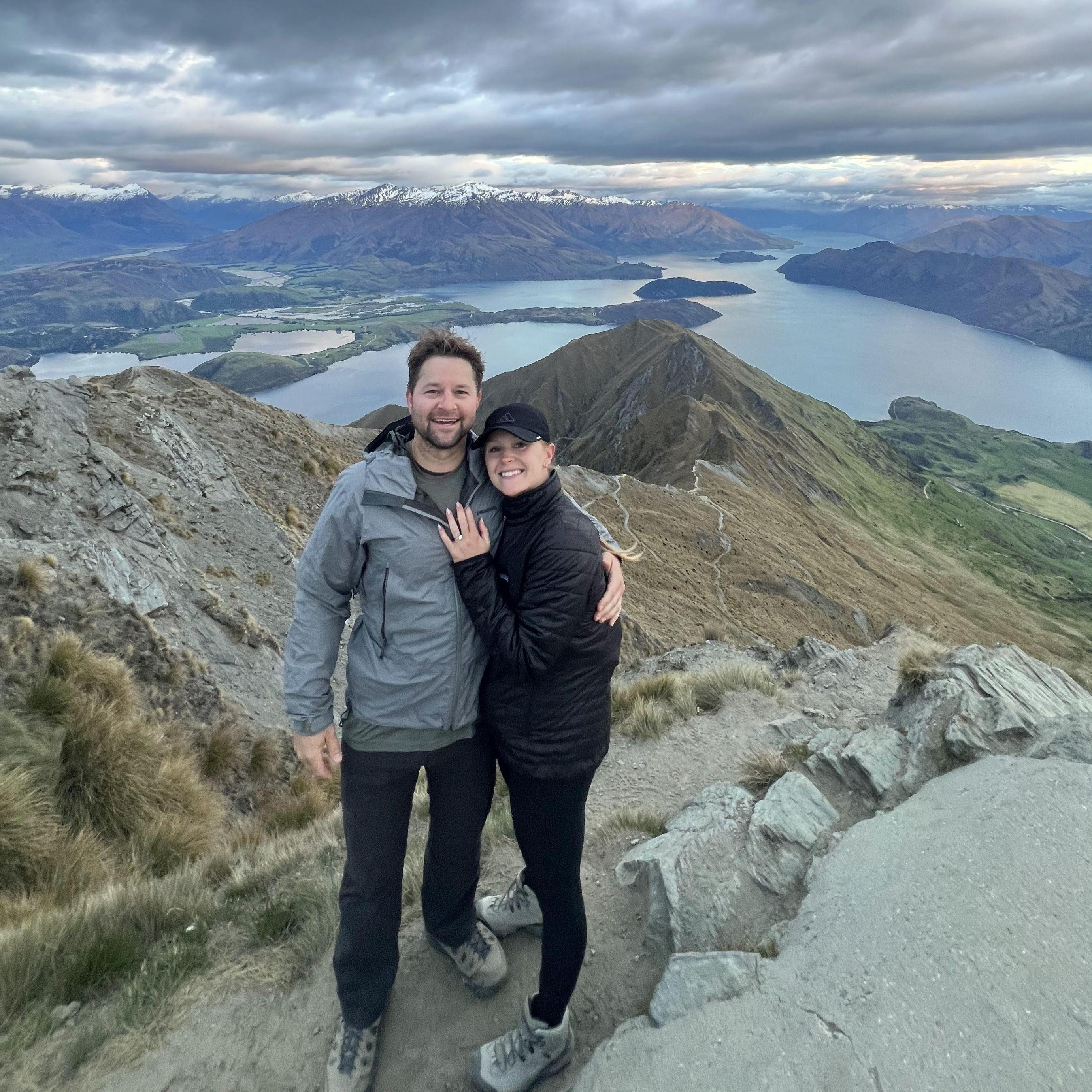 On top of the world on Roy's Peak in Wanaka, NZ