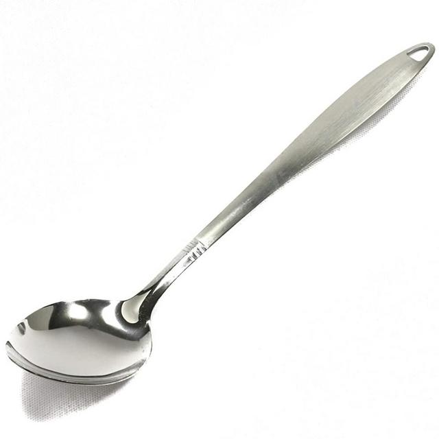 Chef Craft Select Basting Spoon, 13.5 inch, Stainless Steel, Solid Spoon