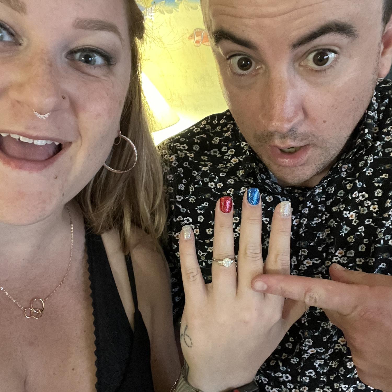 She said yes!