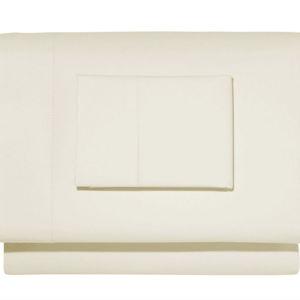 Cream 280-Thread-Count Pima Cotton Percale King Sheet Set