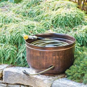 Brushed Bronze Brown Hose Pot