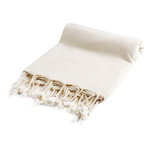 Cacala PES-CEP-Natural Bath Towels, 37" x 70"