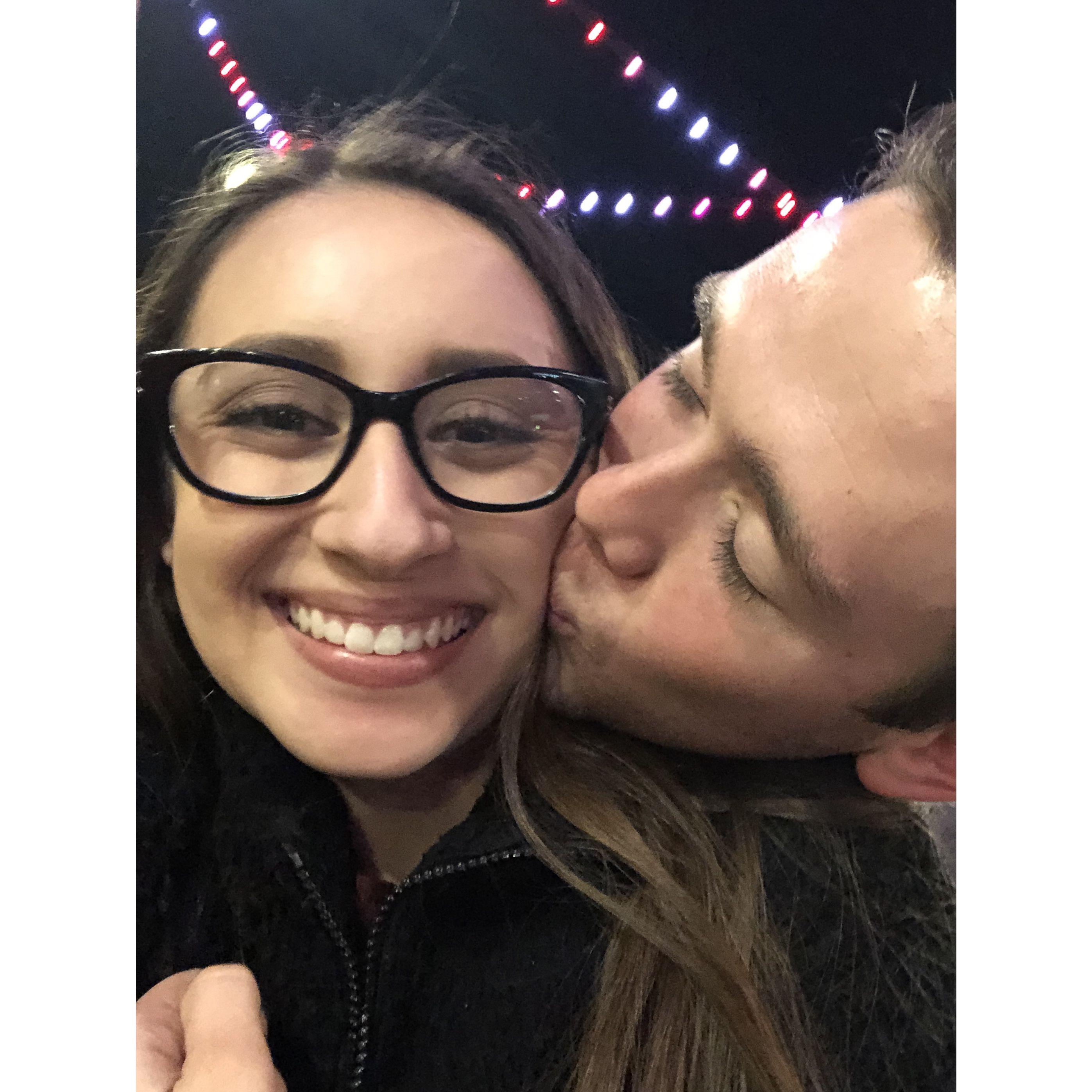 Valentine’s Day 2020 - for the first time ever, we were finally able to spend Valentine’s Day together! This was in Little Italy in San Diego.