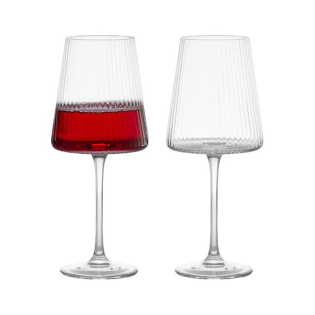 Anton Studio Designs Empire Clear Wine Glasses, Set of 2