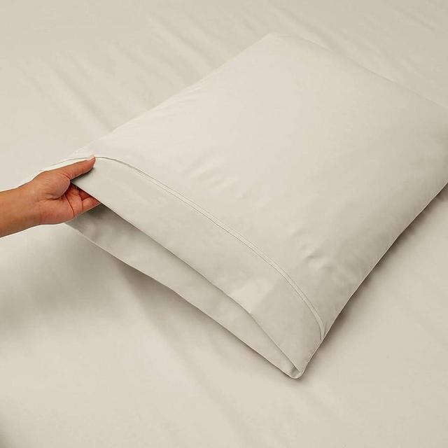 Queen Pillowcases Cotton-Pillowcases Queen Size Set of 2-Giza Cotton Pillowcases -Giza Egyptian Cotton Standard Pillowcases- Solid Ivory