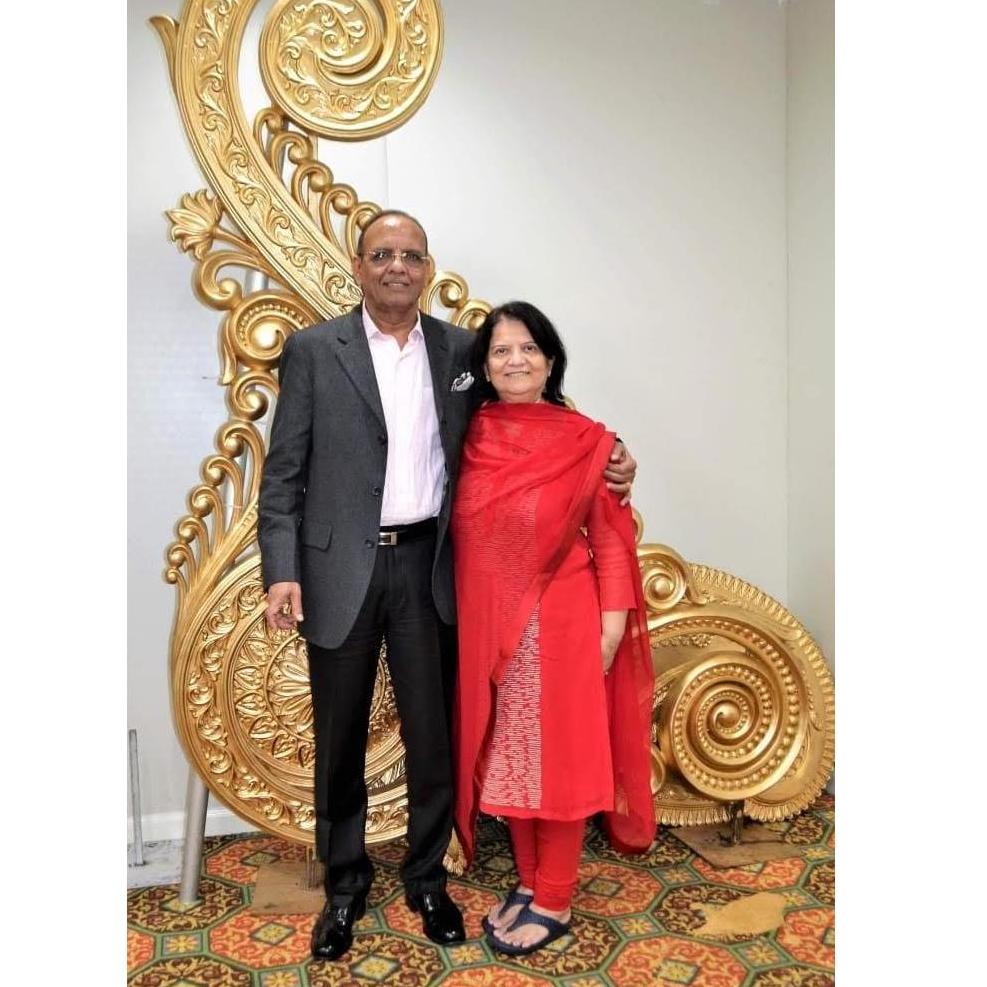 Ankur's parents posing in style!