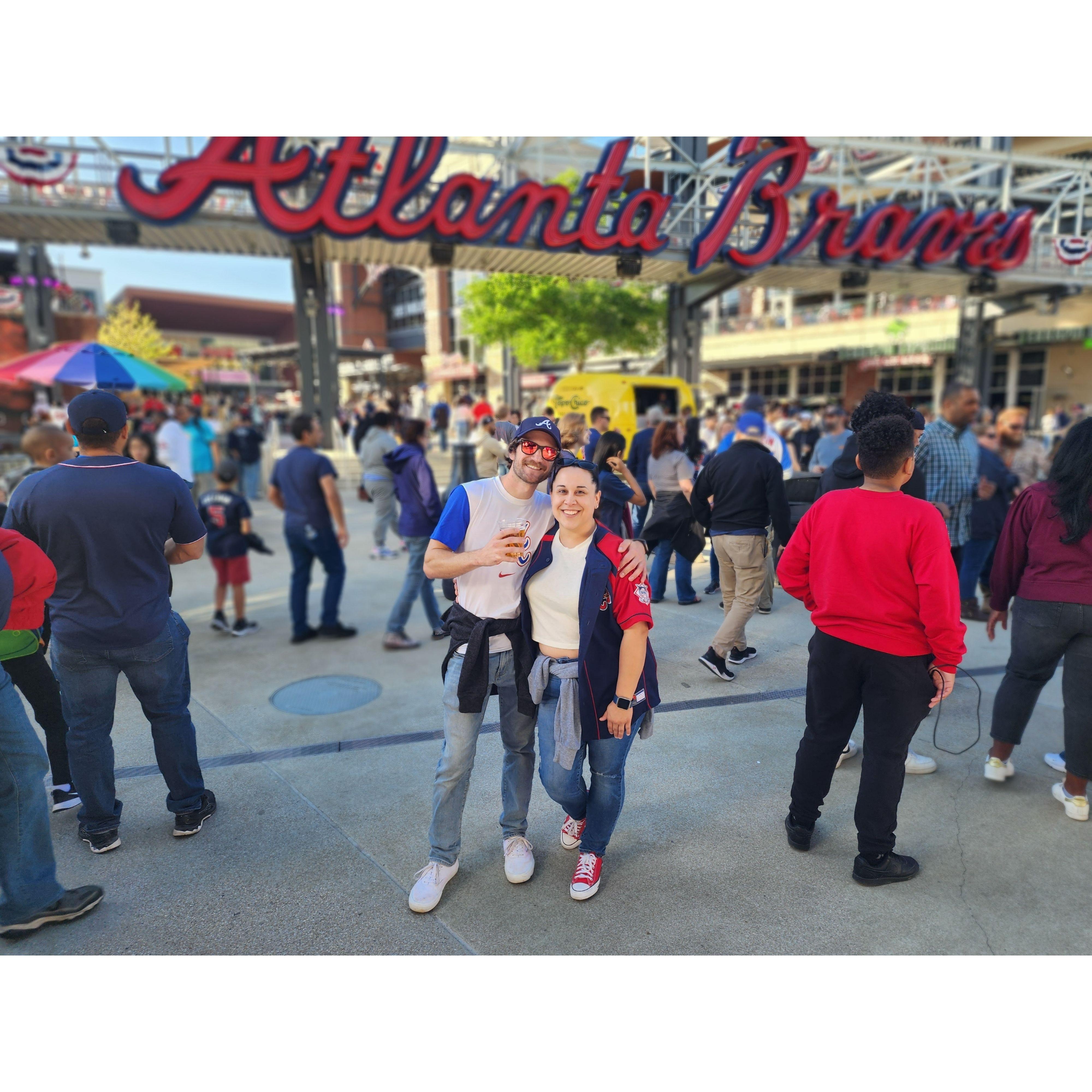 Our first game together! Go Braves!! 04.09.23