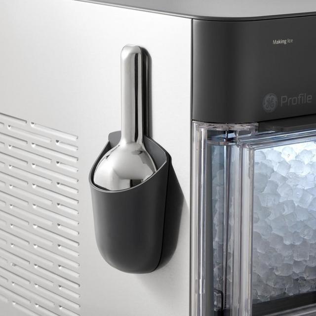 GE Profile Opal 2.0 Ultra Nugget Ice Maker Ice Scoop with Magnetic Scoop Holder, Stainless Steel