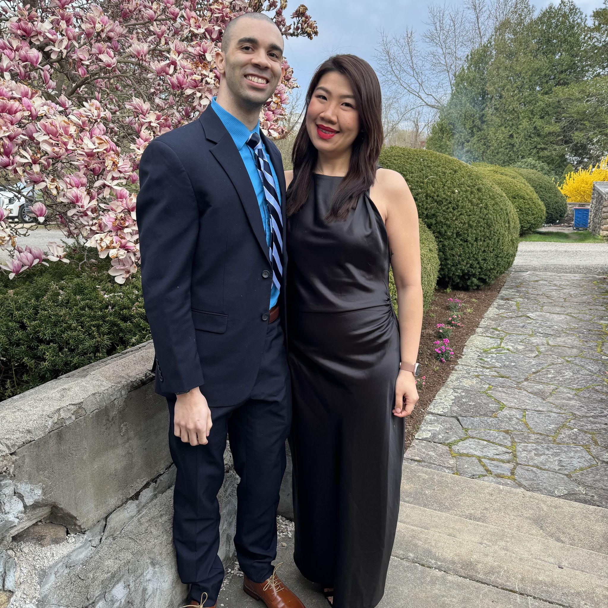 Our first wedding together!