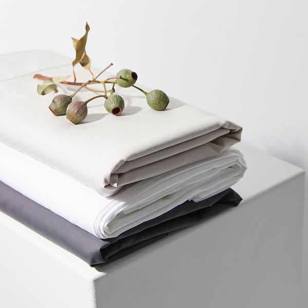 Queen Eucalyptus Sheet Set Charcoal- The Beach People
