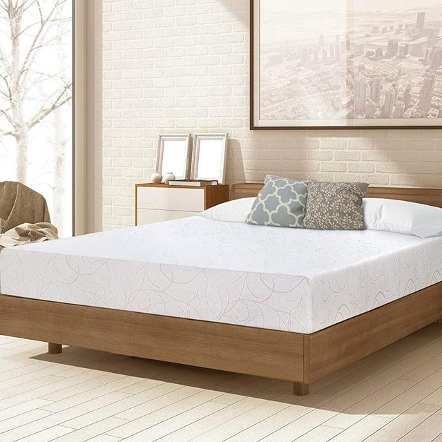 PrimaSleep 7 Inch Dura Deluxe Comfort Memory Foam Queen, White Mattress, Foam Mattress - 7 Inch