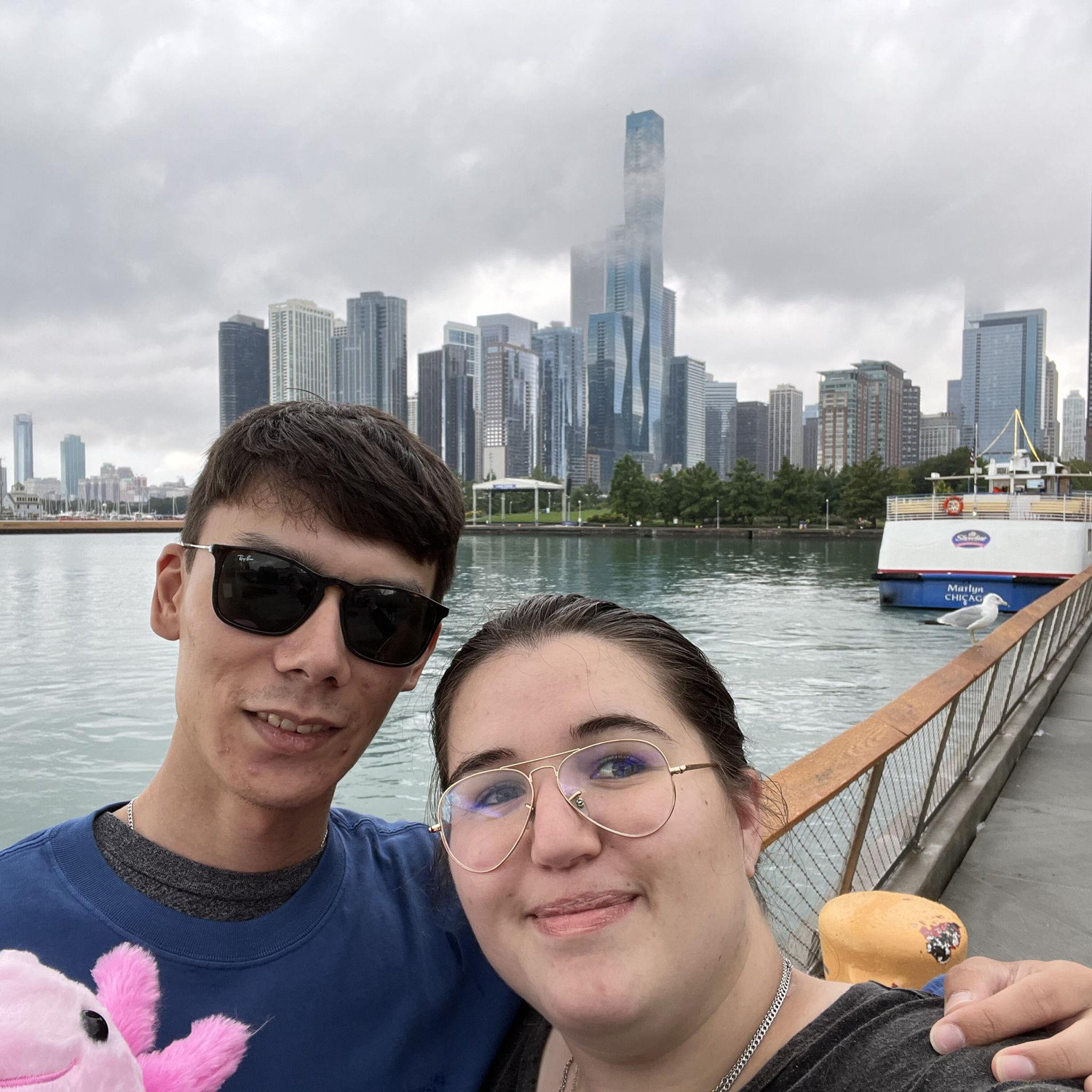 Her first time in Chicago! We never actually got to go to the Sears Tower though T-T