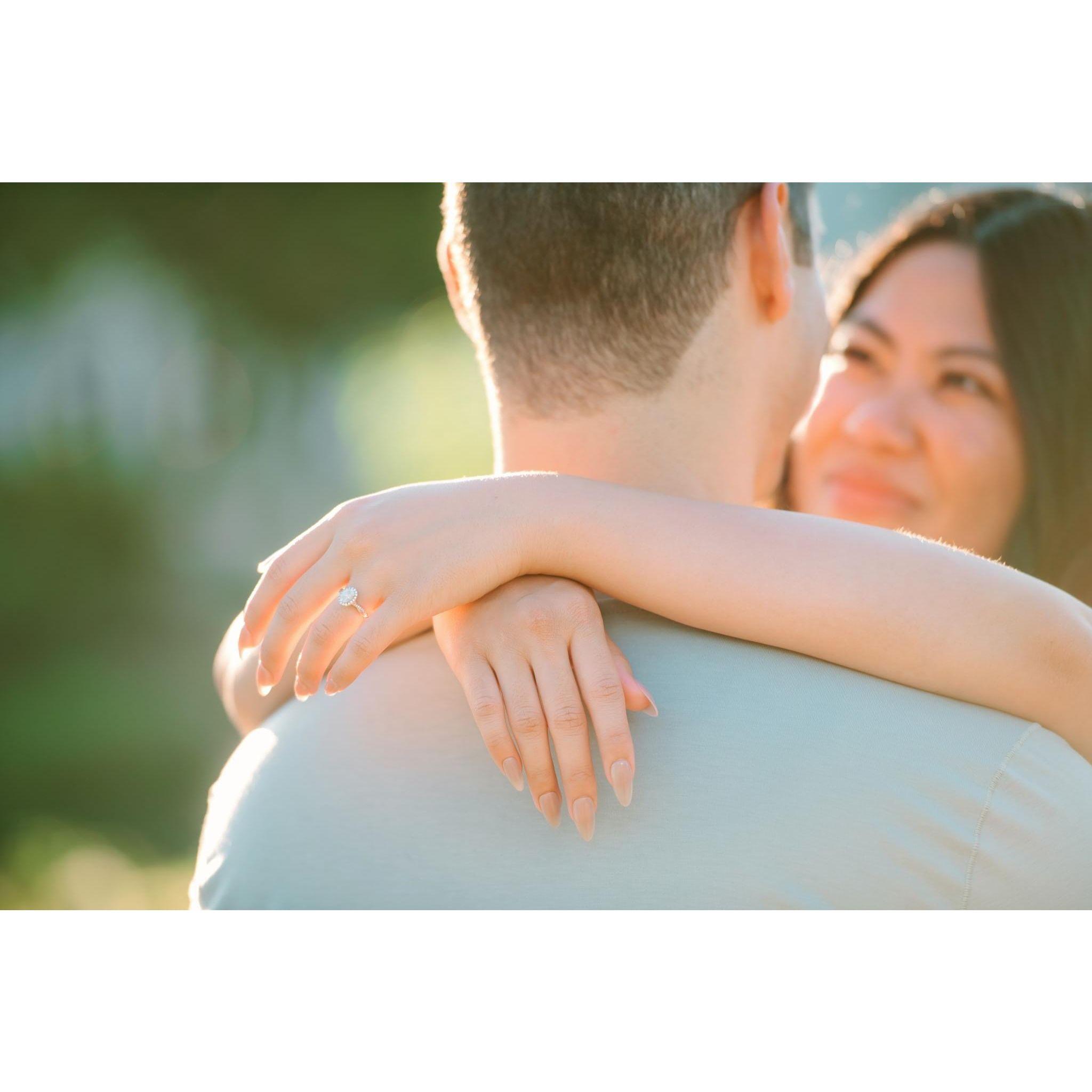 Engagement photo taken by Hannah Draughan.