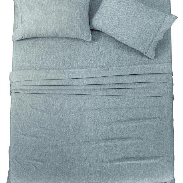 Utopia Bedding Queen Bed Sheets Set - 4 Piece Bedding - Brushed Microfiber - Shrinkage and Fade Resistant - Easy Care (Queen, Heather Grey)