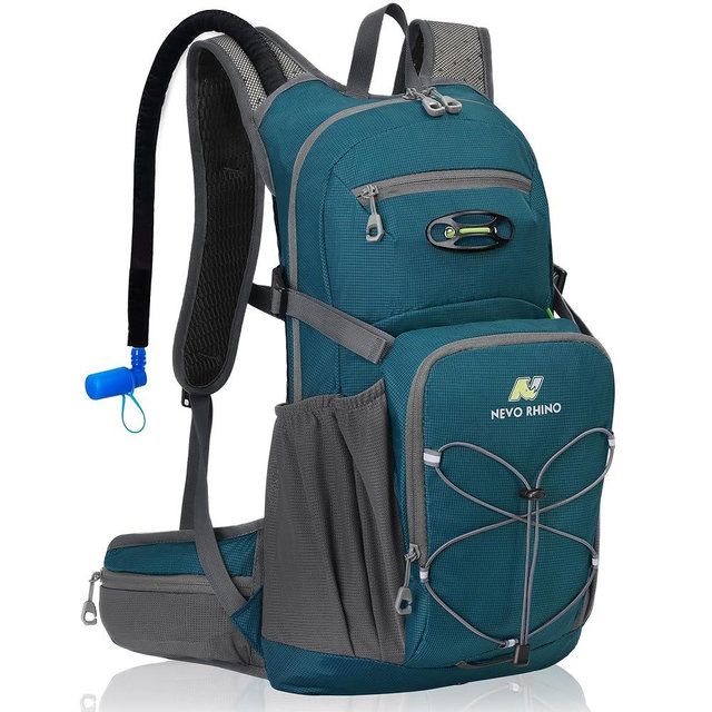N NEVO RHINO Hydration Backpack, Hydration Pack, Insulated Hiking Backpack with Water Bladder 3L for Hiking Cycling Running Biking Camping
