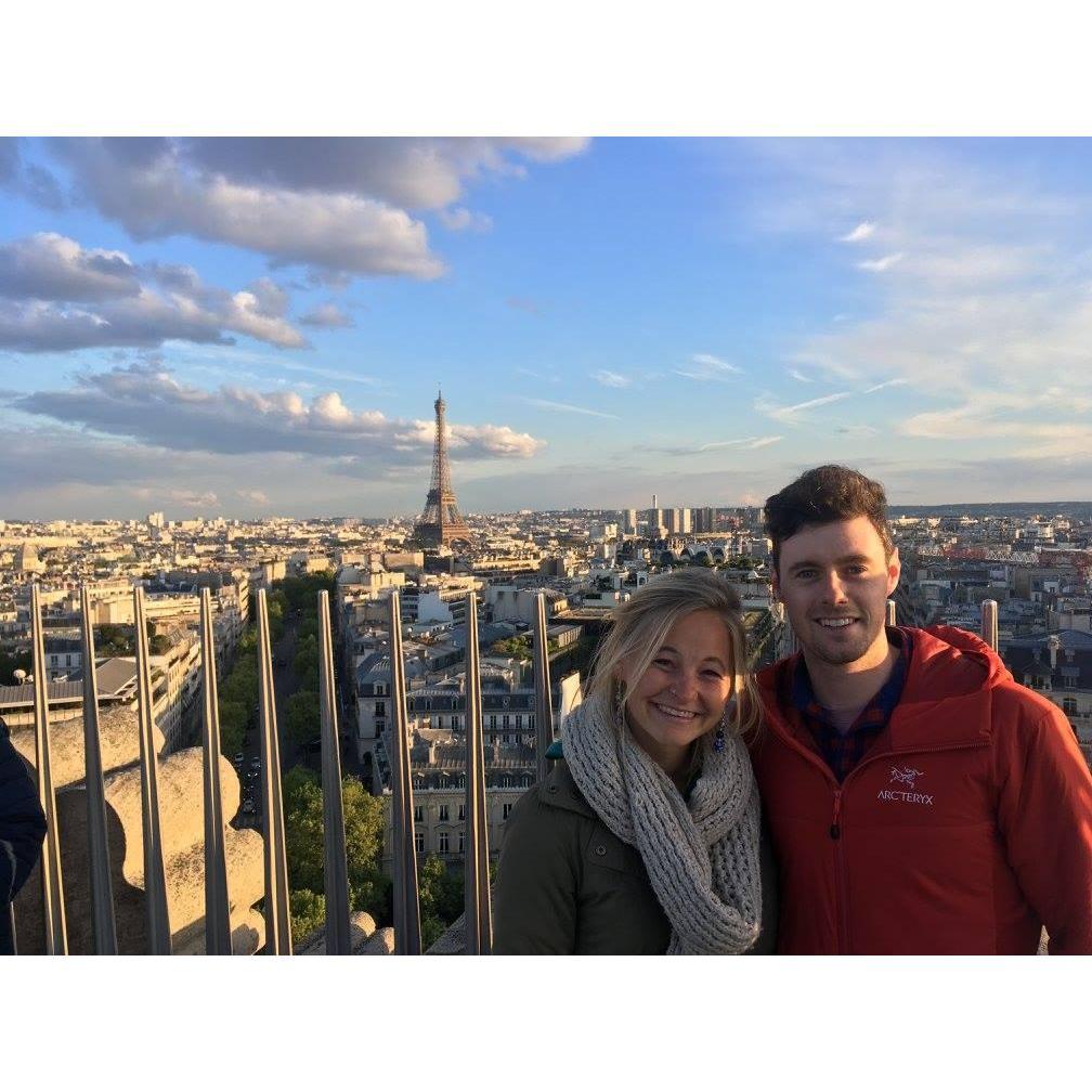 Murphy visits Sarah in France 
2017