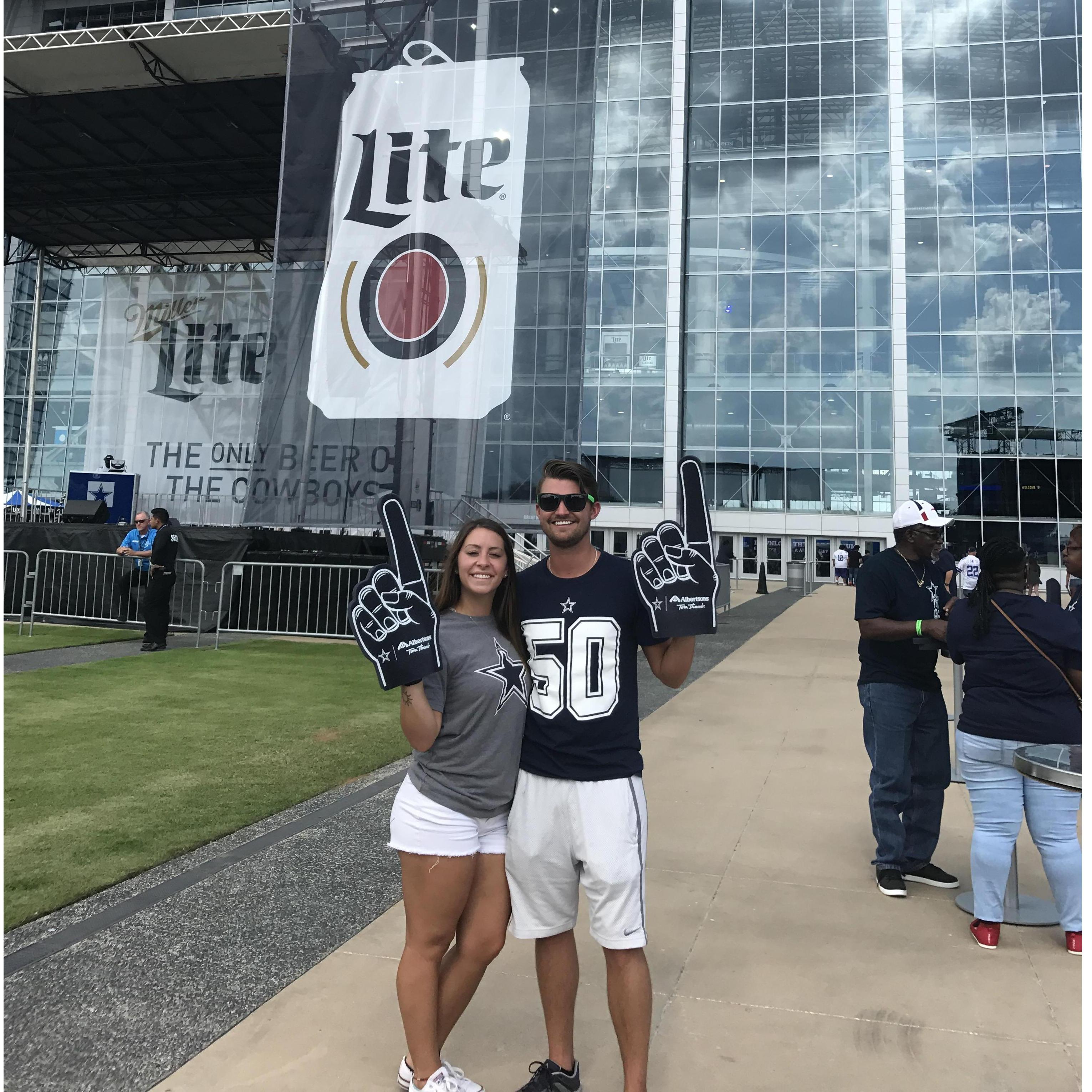 Our first cowboys game!