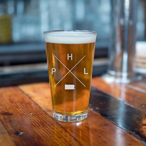 Philadelphia Beer Glass