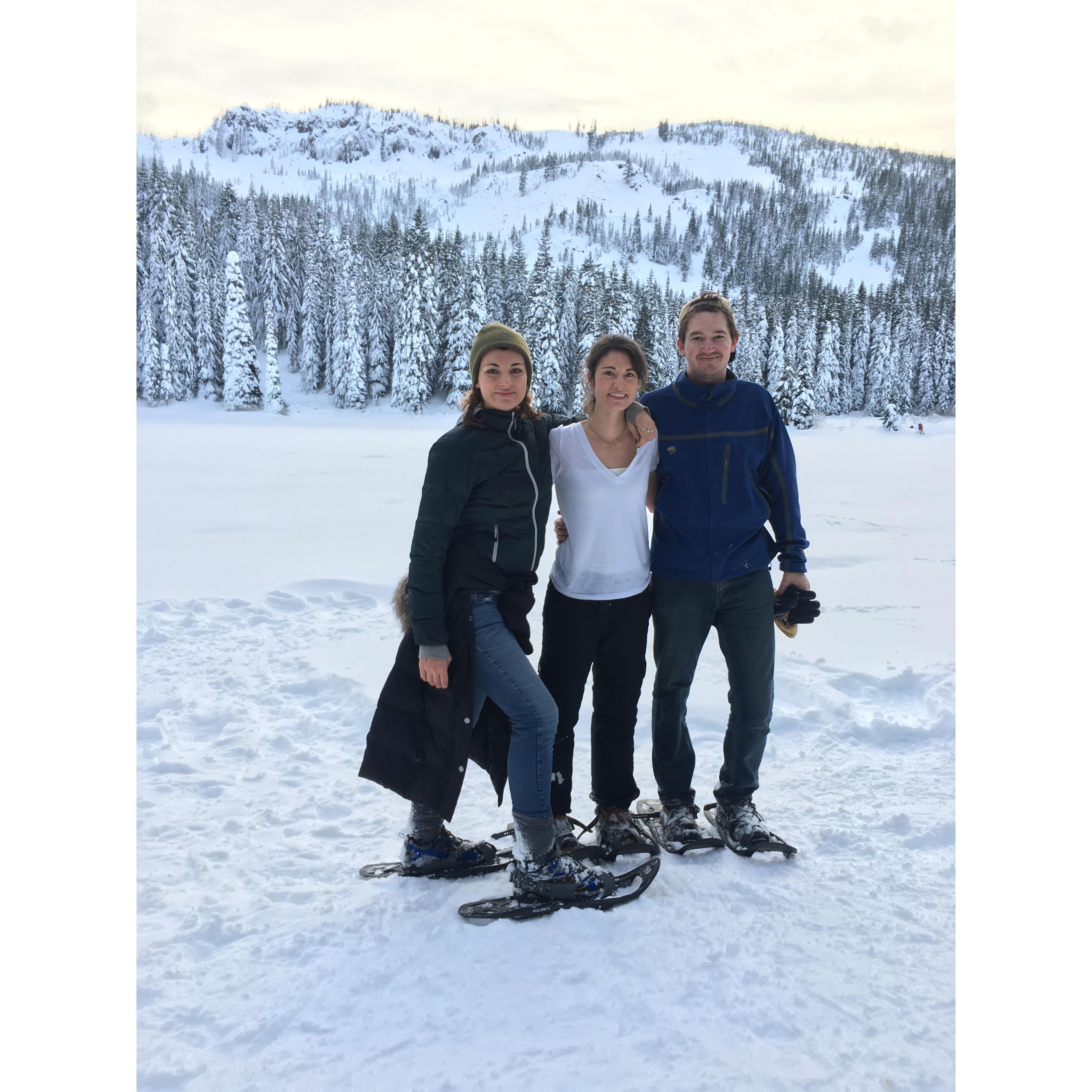 Scrandolf.  Grant and Sophie's second date spent snow shoeing at Mt. Hood + Hana. Grant was invited for his car.