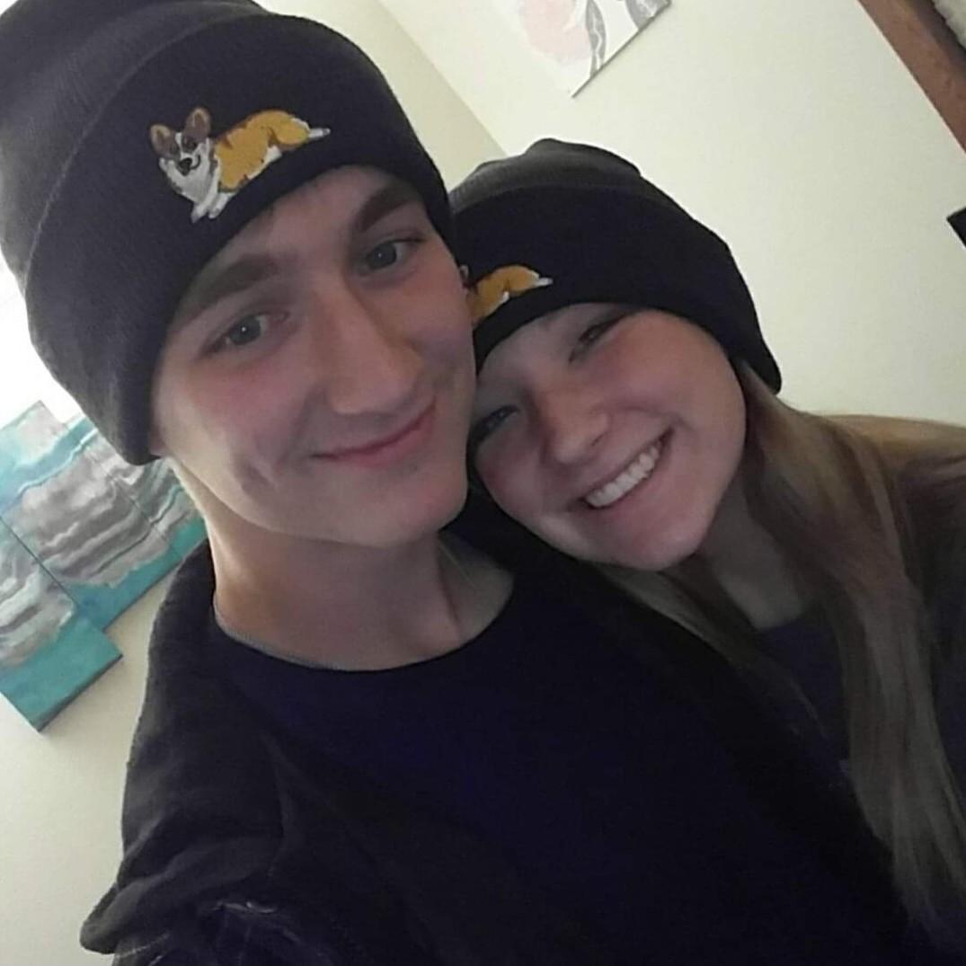 Matching corgi hats (2017)