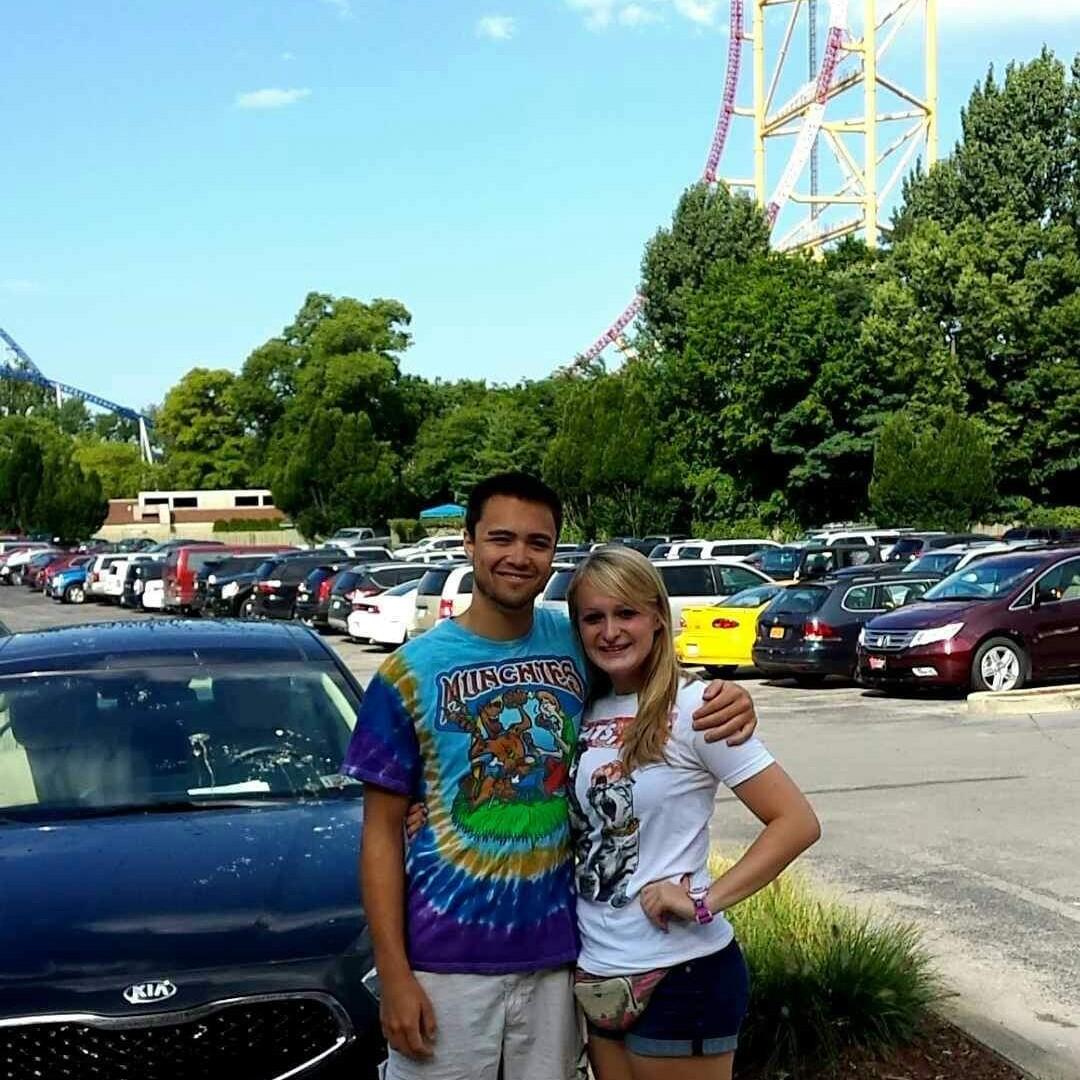 Summer 2014. Cedar Point trip with Kylee, Jake, and Jackie