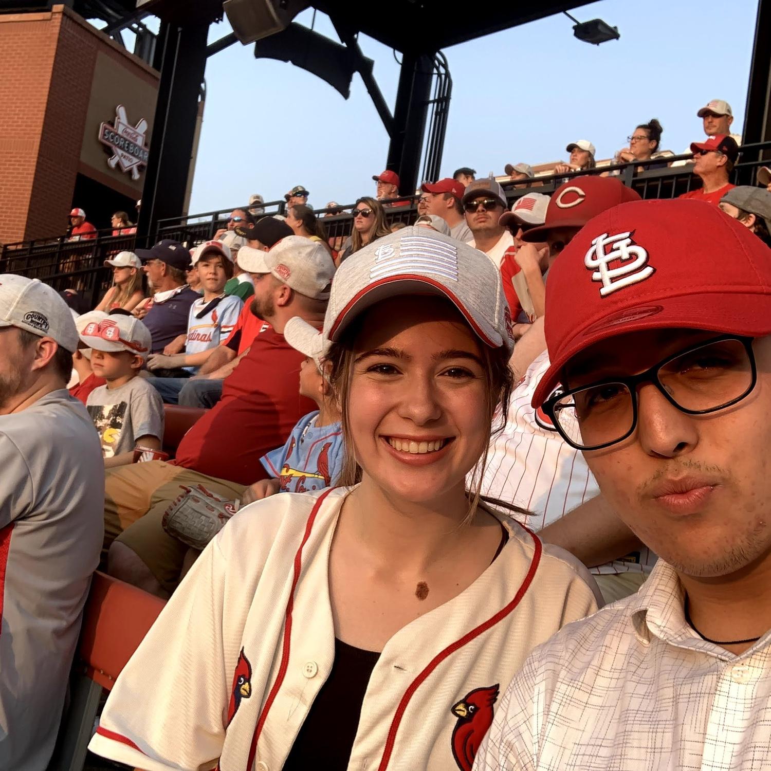 Our first Cardinal’s game together