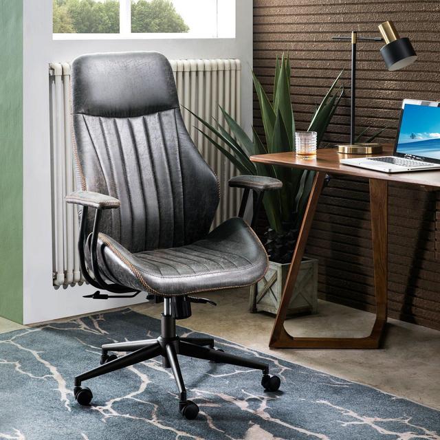 Albaugh Suede Executive Chair