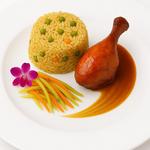 Riz Jardinière et Poulet Créole