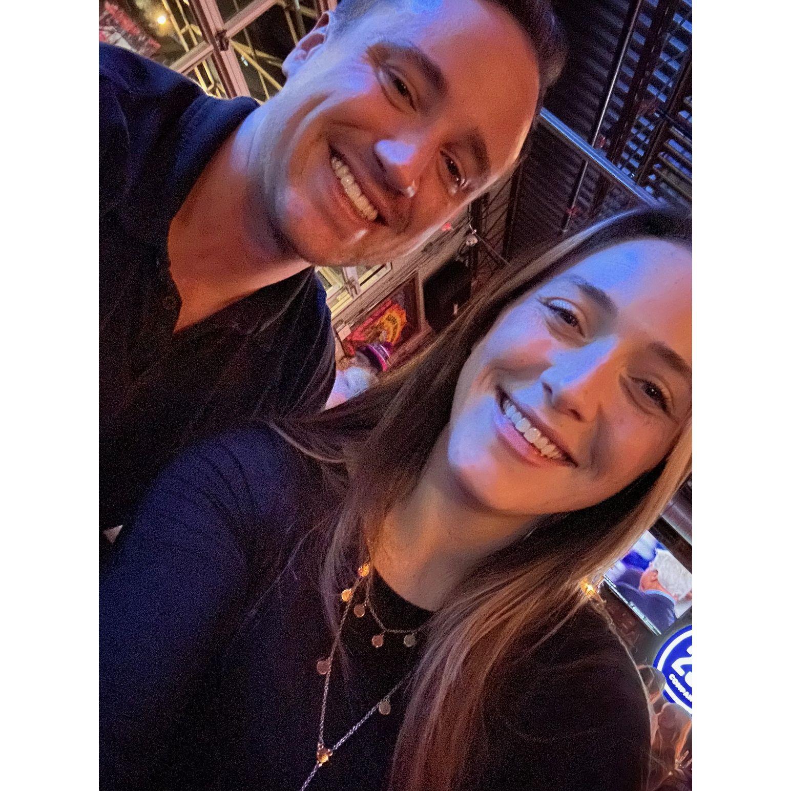 One of our first dates! Barcade in Philadelphia, the night Dan discovered MC's Tetris addiction.