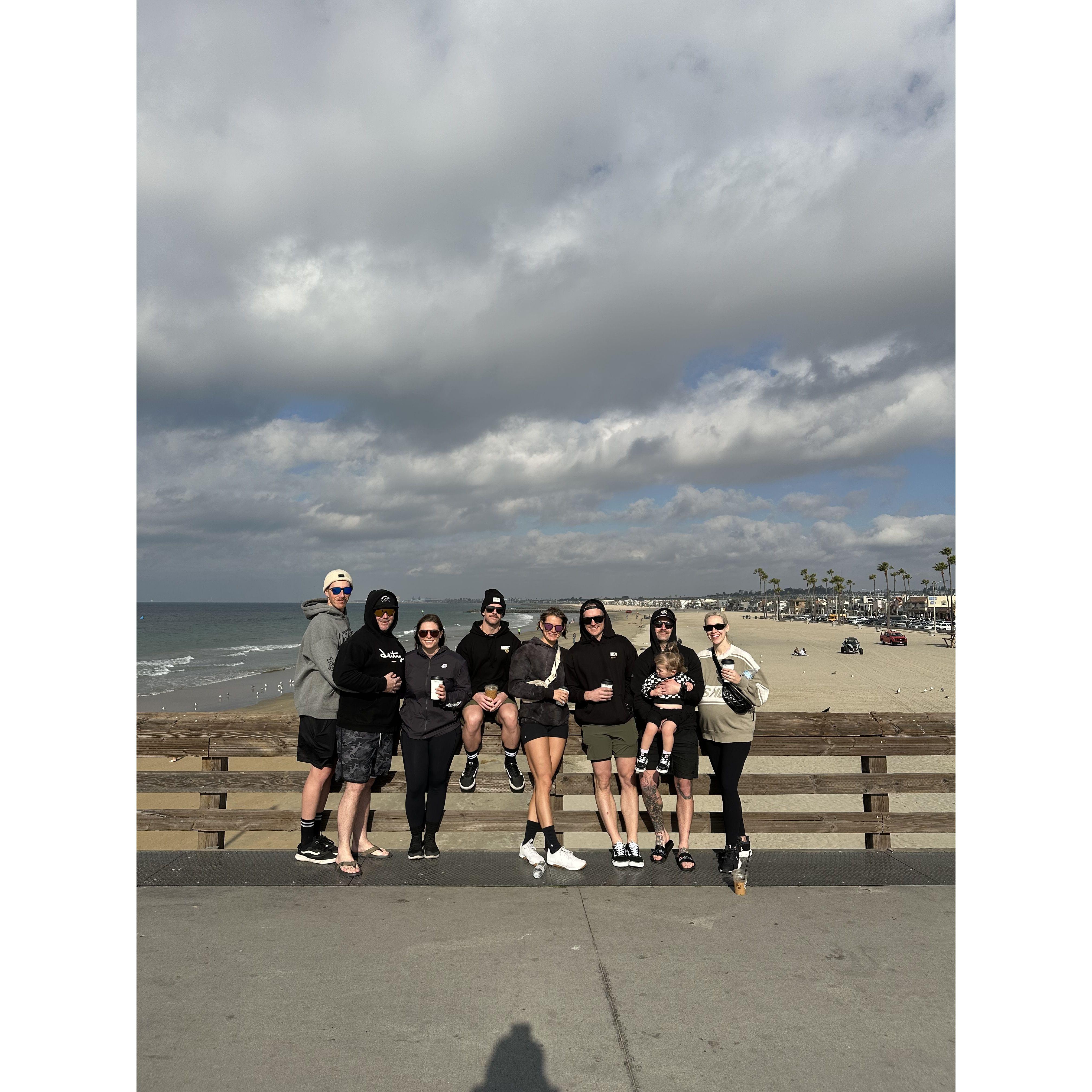 Huntington Beach California with friends