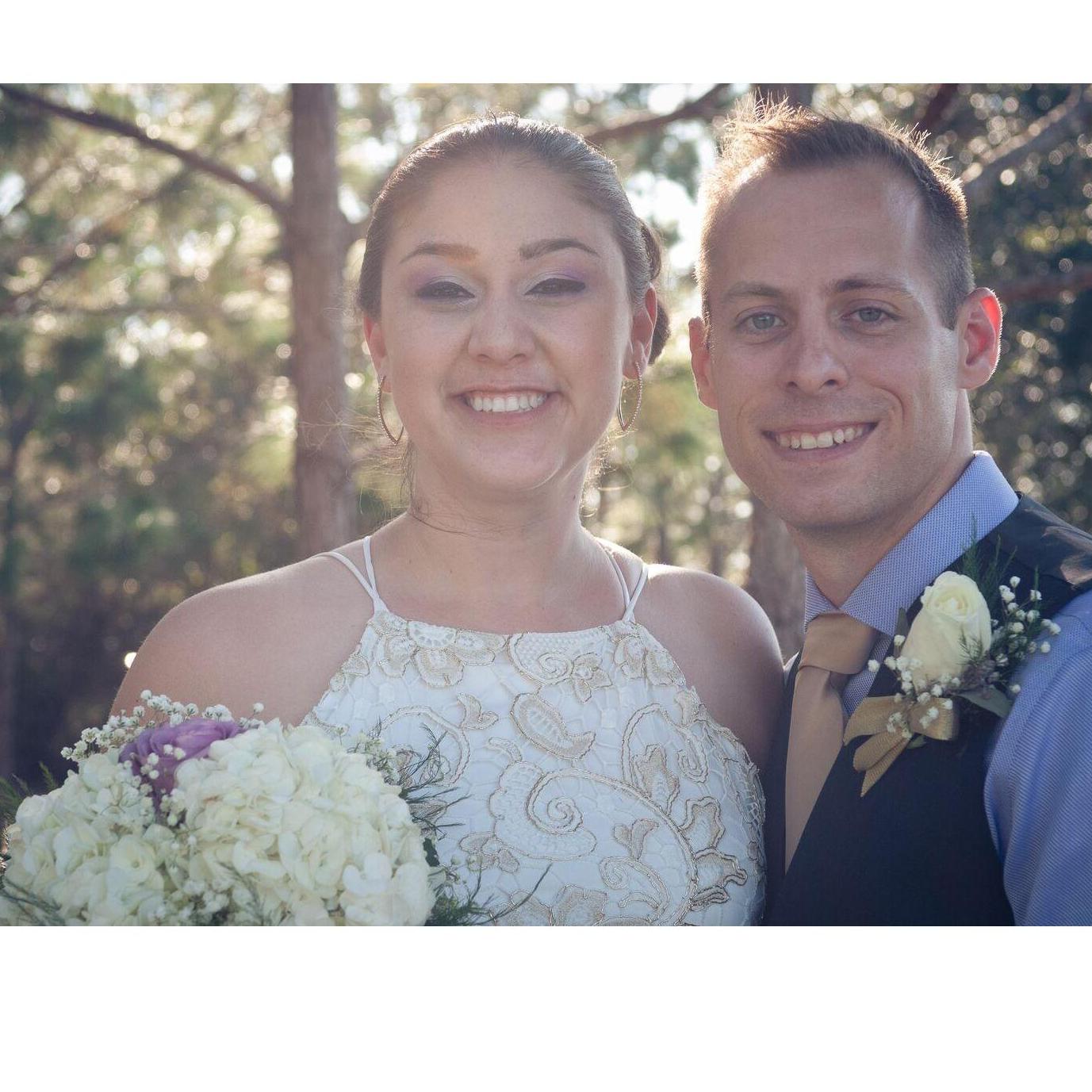 Just after we said "I do"