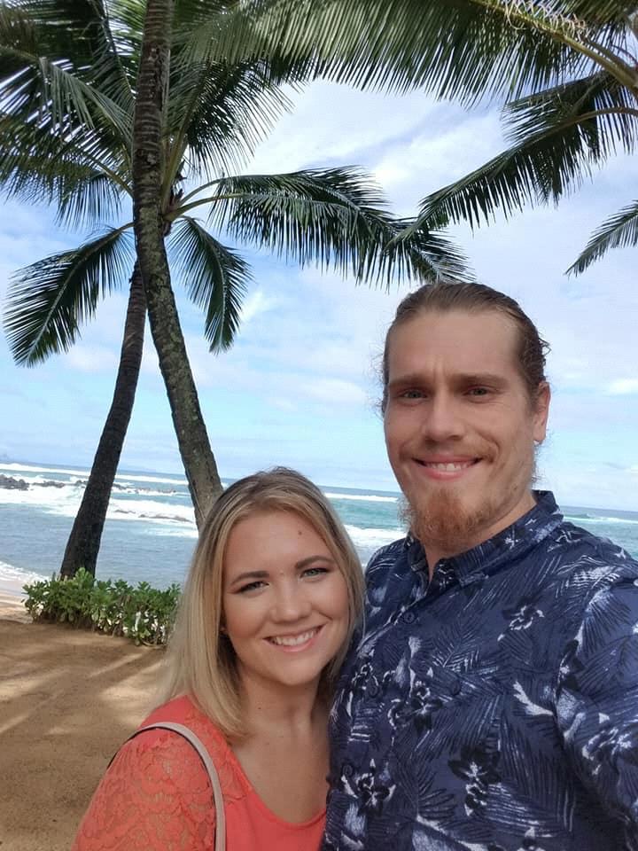 Vacationing in Hawaii.