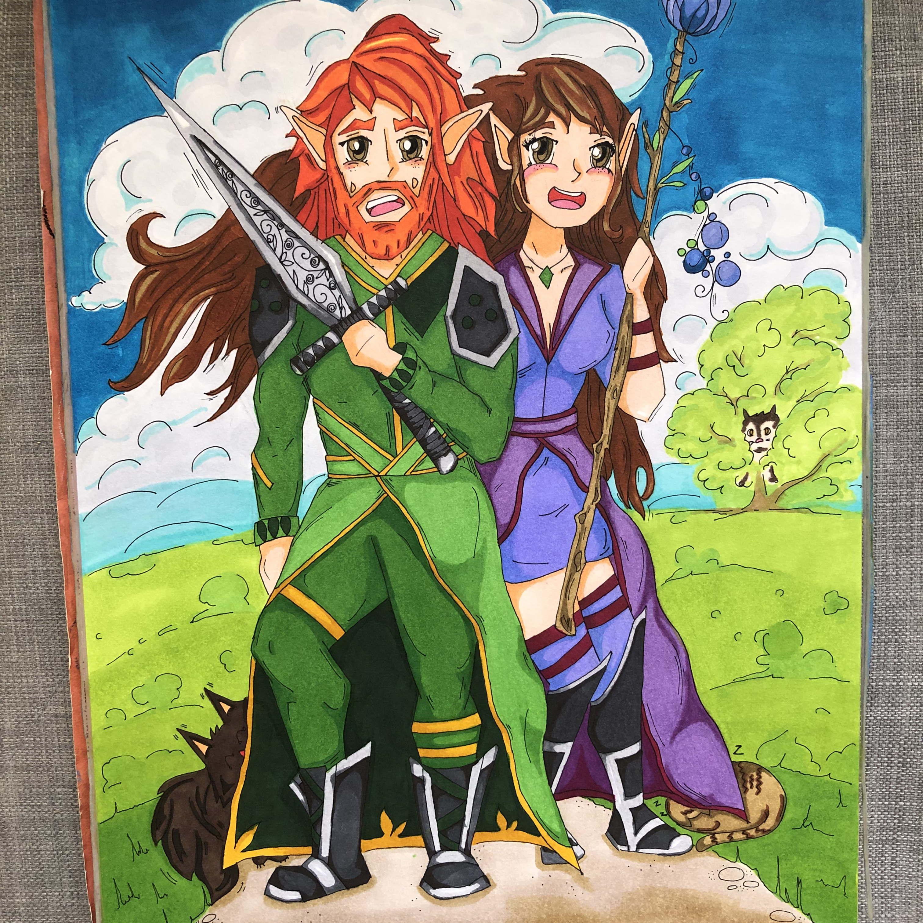A special 'anime gift' Megan created for Robert, forever solidifying their bond.