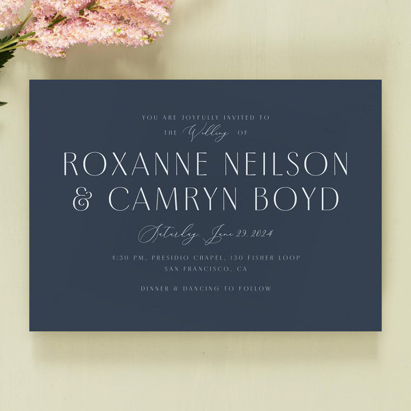Zola Wedding Invitations - Paloma Landscape