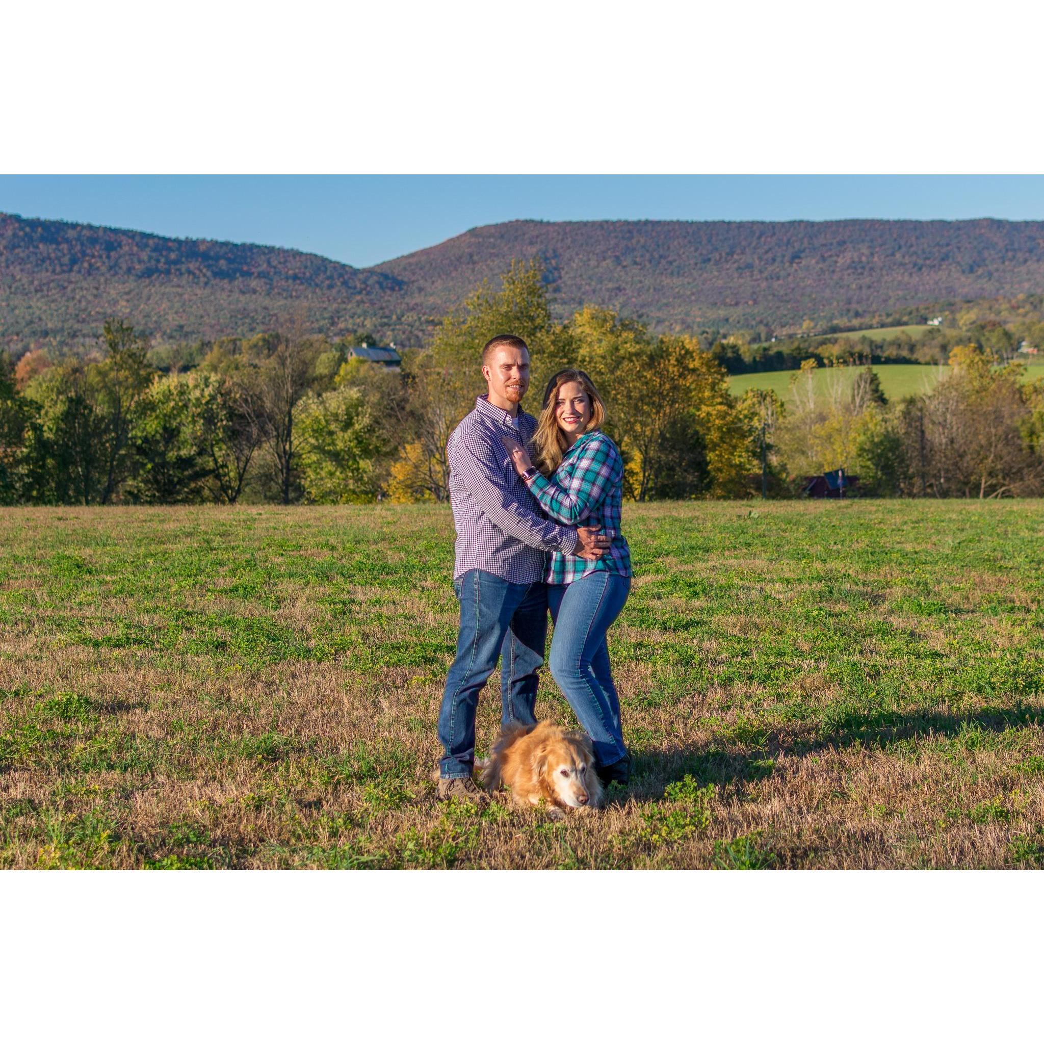 With beautiful fall colors in Woodstock, VA