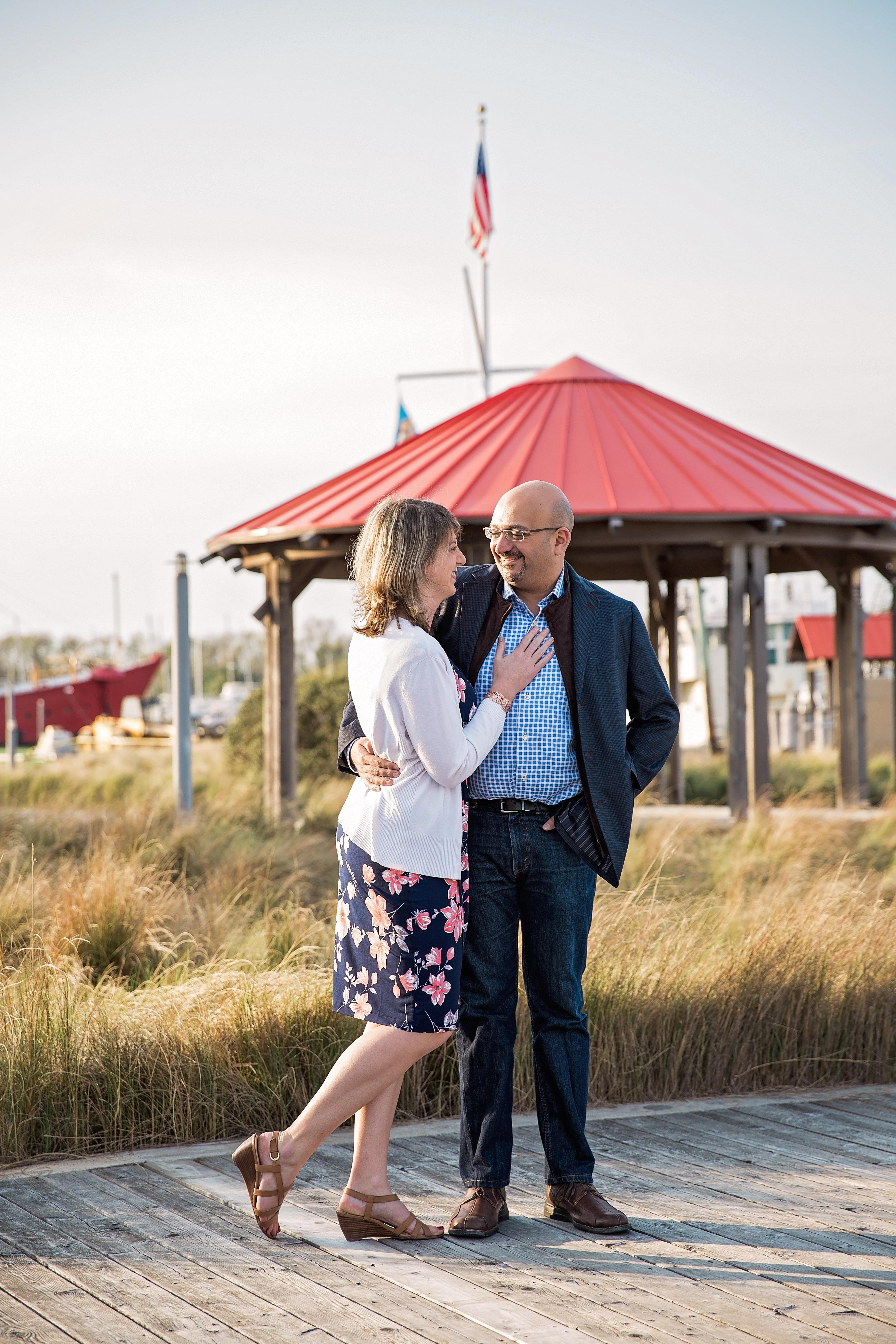Engagement pics! We both love the water, and our second date was on the boardwalk. :)