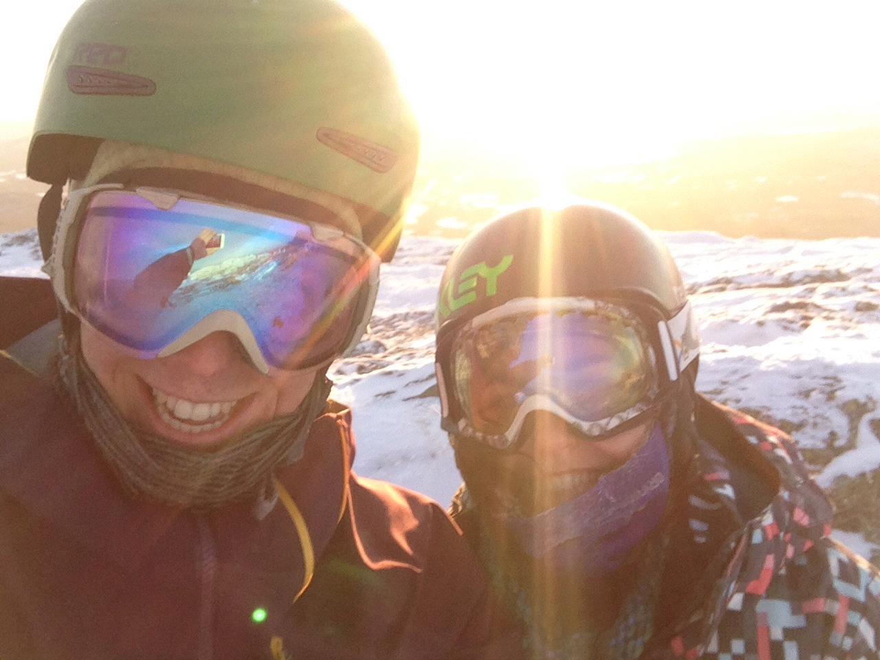 The coldest and most beautiful sunset of our lives! Top of Mansfield 2014 Valentines Celebration at the Rabbit's nest
