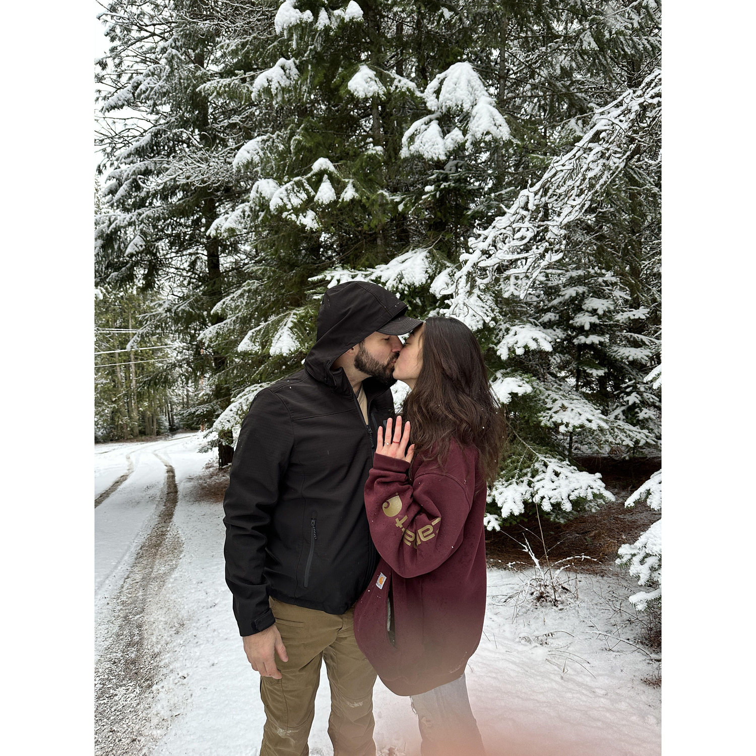 They needed a picture with the beautiful trees in the background ♥️