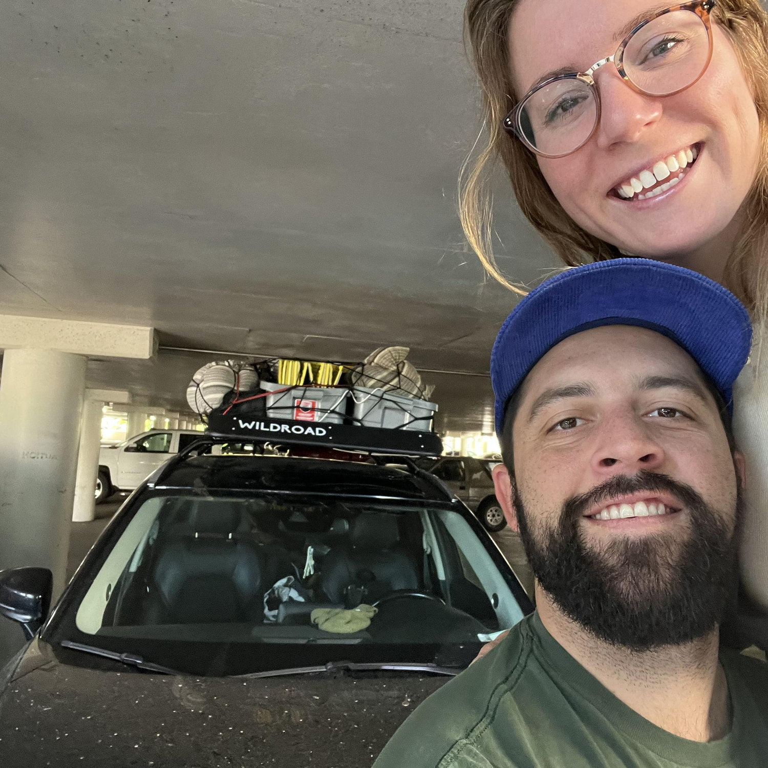First road trip and first modification of our rooftop rack.