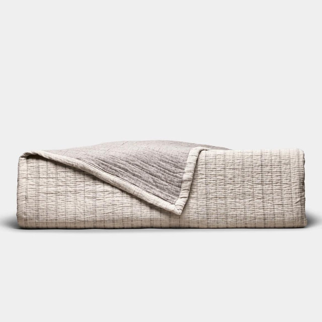 Baja Matelasse Coverlet - Taupe