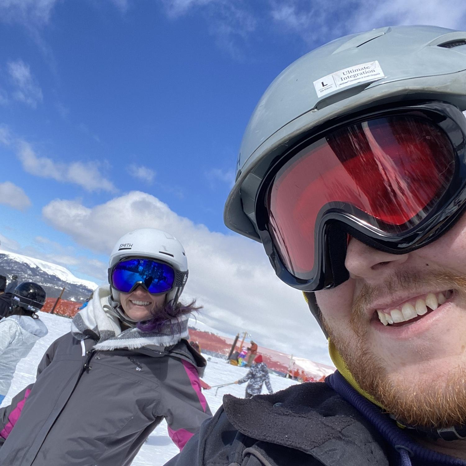 First time skiing together
