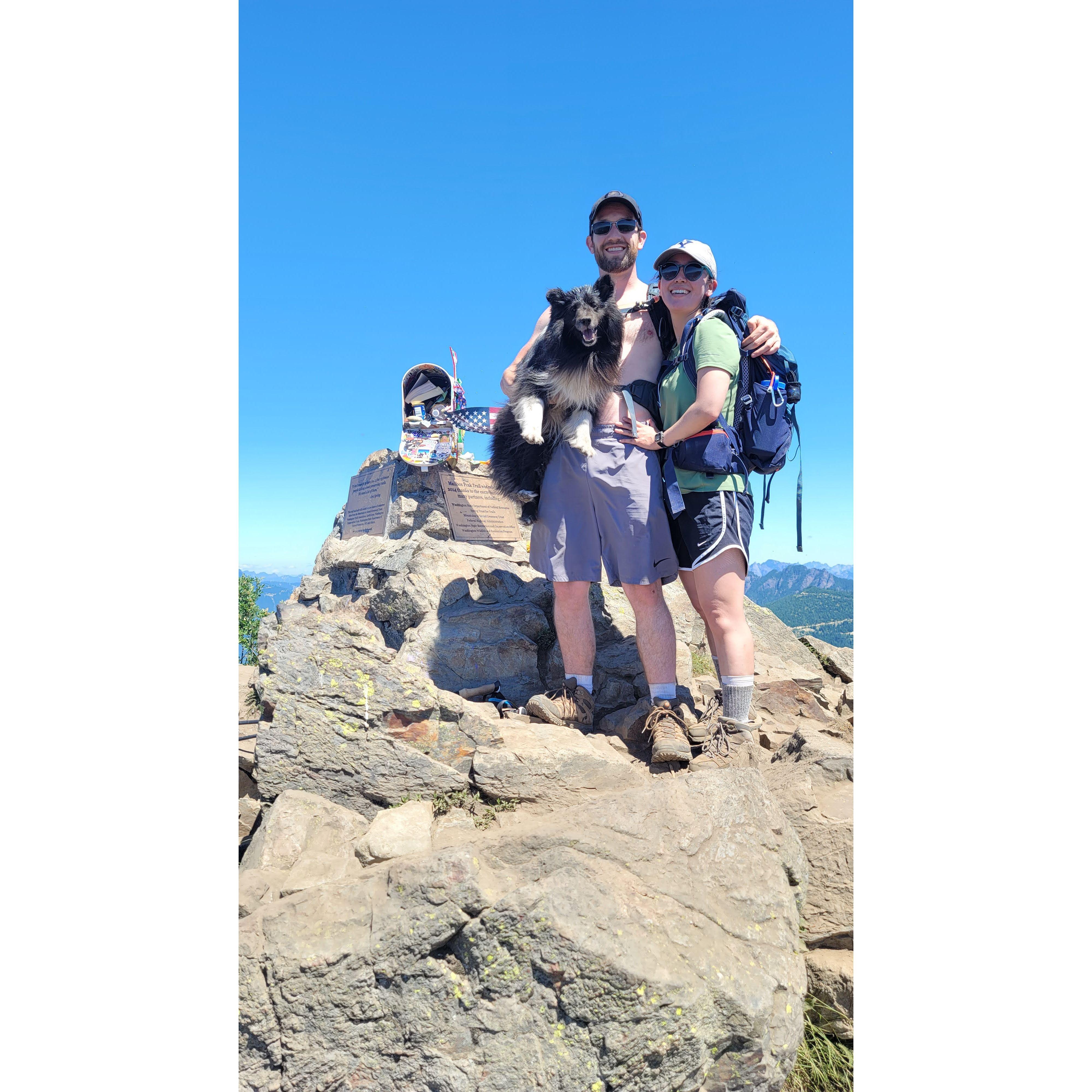 Mailbox peak on a hot day