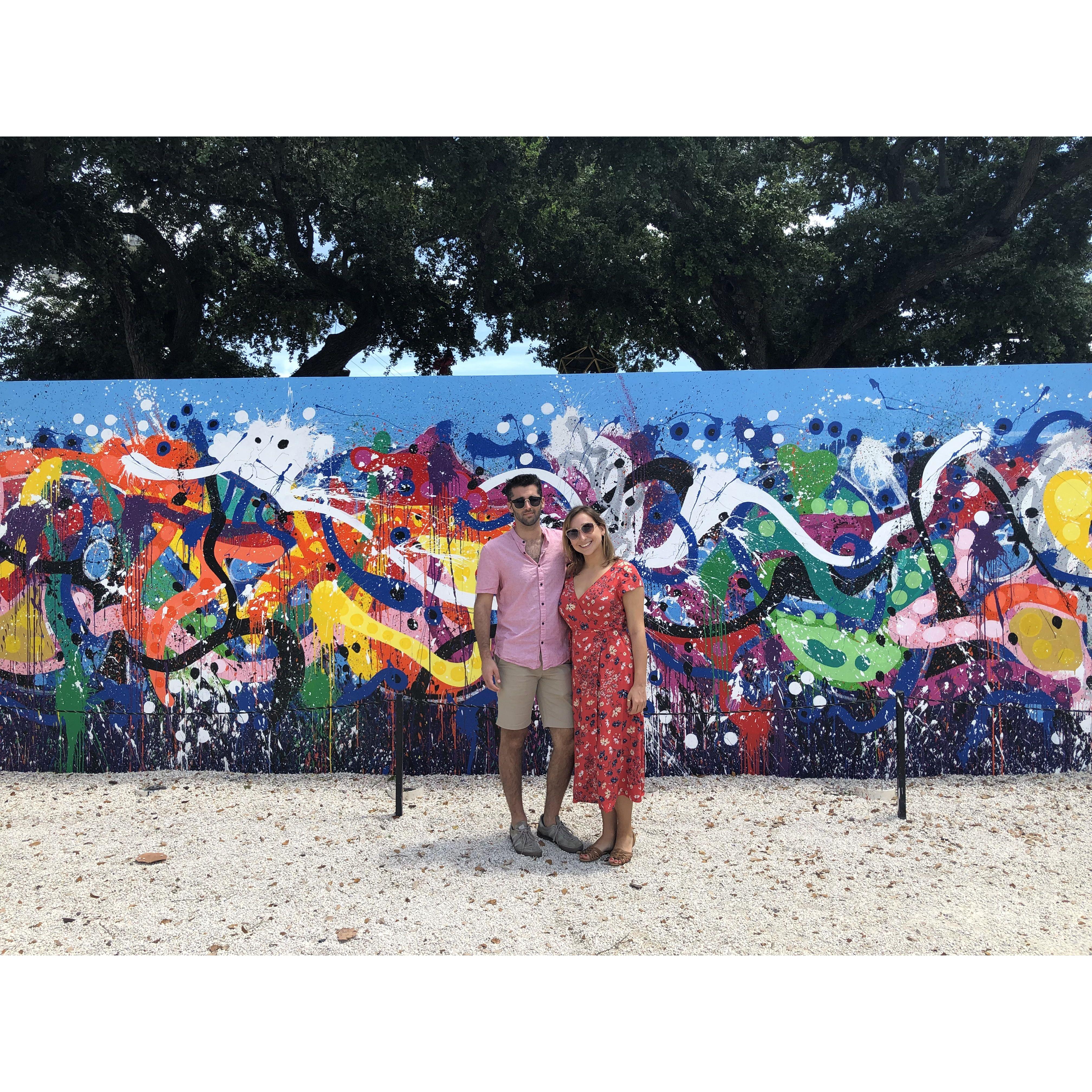Our first trip together, Miami in April 2019